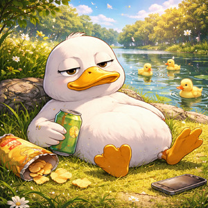 やる気のないアヒル