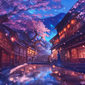 夜桜