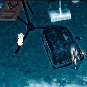 悲伤的雪花变成一只老鼠