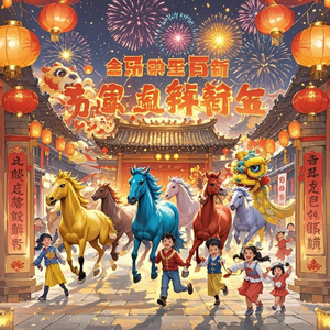 万马奔腾迎新春