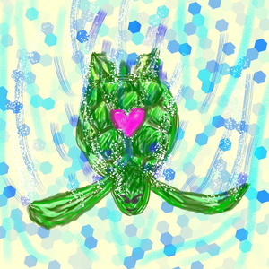 デジタルを泳ぐカメ