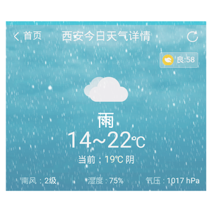 西安下雨了
