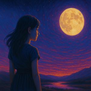 Footsteps in Moon-Drenched Grass