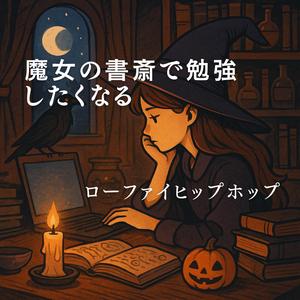 書斎の窓から見える三日月