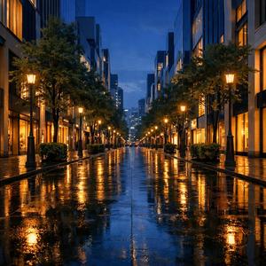 Blue Hour on Namiki Street