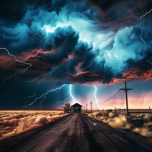 Armonía De Yoga En Medio Del Trueno