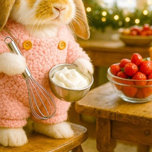 いちごとホイップのクリスマス