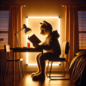 月夜の散歩道を歩いて