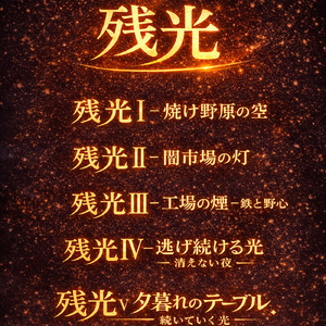 逃げ続ける光－消えない夜－