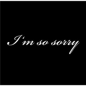 i‘m so sorry