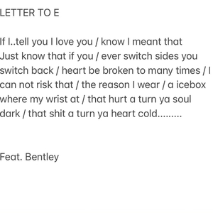 Letter To E (feat. Bentley)