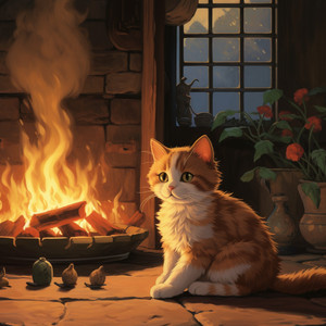 Melodía Del Hogar Para La Elegancia Del Gato