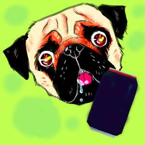 Мопс под коксом