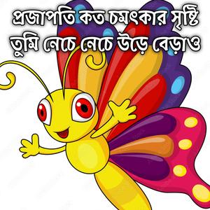 প্রজাপতি কত চমৎকার সৃষ্টি তুমি নেচে নেচে উড়ে বেড়াও | Butterfly Projapoti Koto Sundor Sristy Tumi