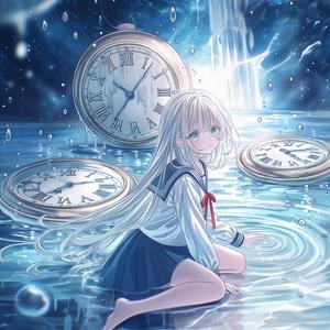 溶ける秒針、青に沈む