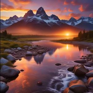 星辰闪烁夜空无边