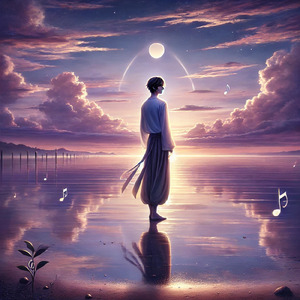 遠くに揺れる灯り