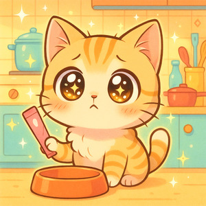 ごはんまだにゃ？