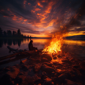 Eco Binaural Del Enfoque Del Fuego