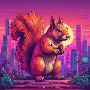 Lookit That Squirrel by @aieio