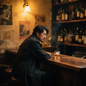 把苦水倒进酒杯