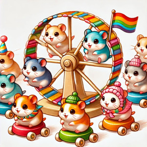 ハムスター大行進