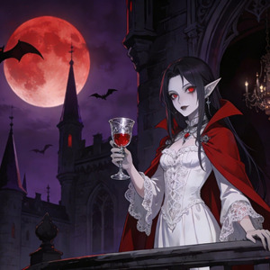 血色月光下的古堡