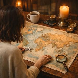 世界地図ひらいて