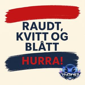 Raudt kvitt og blått