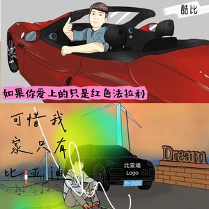 如果你爱上的只是红色法拉利，可惜我家只有比亚迪