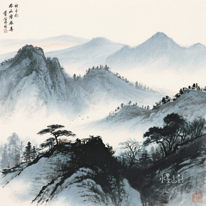水墨山影