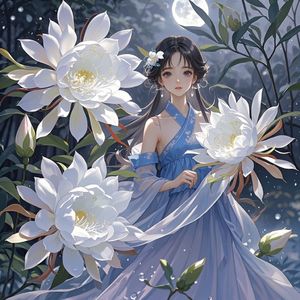 《昙花和少女》