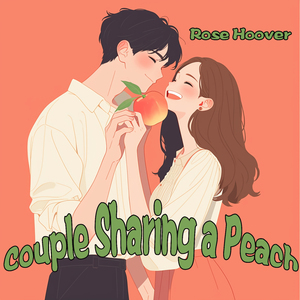 Couple Sharing a Peach