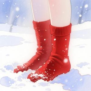 빨간 양말과 하얀 눈의 동화