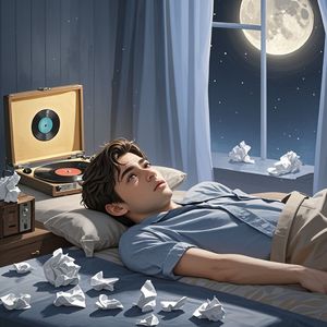我在深夜里听着伤感的歌