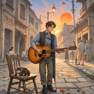 夕阳镇的歌-明远