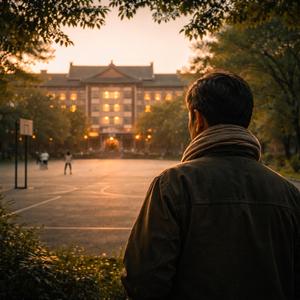 十二号楼的门外