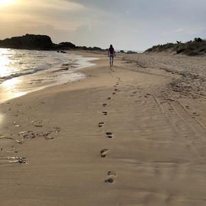 Spure im Sand