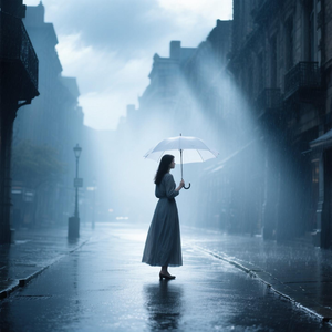 撑伞在没你的雨天