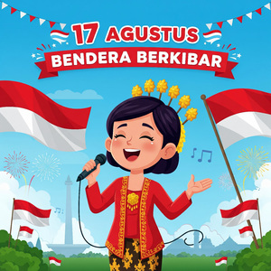 17 Agustus Bendera Berkibar