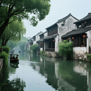 花寂寥之烟雨江南