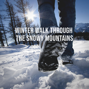 Winter Walk Through the Snowy Mountains: Relaxing Journey Trough a Picturesque Alpine Scenery