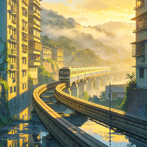 枕木上的春日与雪（二）