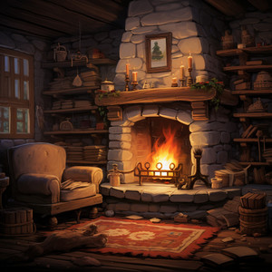 Calmado Nocturno Del Fuego Tranquilo