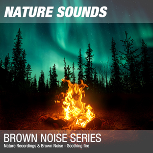 Nature Sounds for Sleep & Relaxation (Calm campfire at night, brown noise) 04