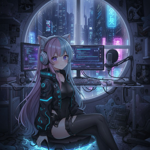 曇り空のアイスクリーム