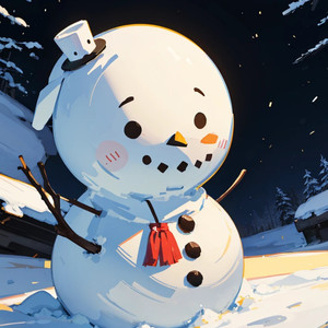 雪の魔法（クリスマス、教会、イルミネーション）