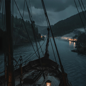 Rain Falls Gently on the Wooden Ship
