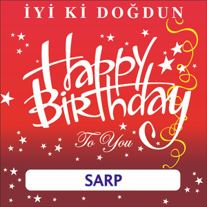 İyi Ki Doğdun Sarp