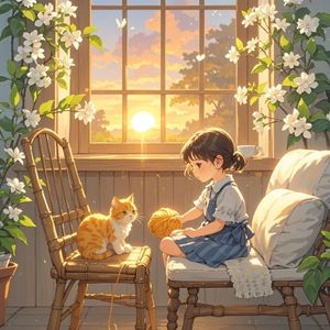 猫三宝的午后_蔡成红